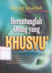 Image of Beruntunglah Orang yang Khusyu`