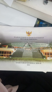 Image of MAJELIS PERMUSYAWARATAN RAKYAT REPUBLIK INDONESIA