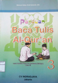 Image of Panduan baca tulis Al-quran Kelas III jil 3