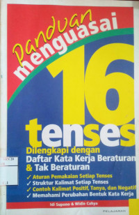 Image of Panduan Menguasai 16 Tenses