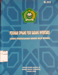 Image of Pedoman Opname Fisik Barang Inventaris