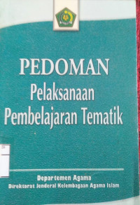 Image of Pedoman Pelaksanaan Pembelajaran Tematik
